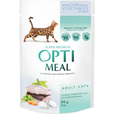 Optimeal Super Premium s treskou a zeleninou 85 g