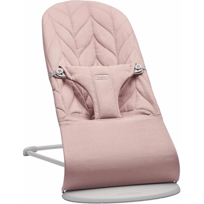 BABYBJÖRN Bliss Dusty pink Petal Woven, svetlá šedá konštrukcia