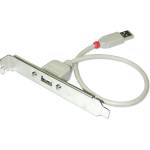 Lindy Кабел-планка LINDY LNY-33123, от USB А(ж) към USB(м), 0.3m, сив (LNY-33123)