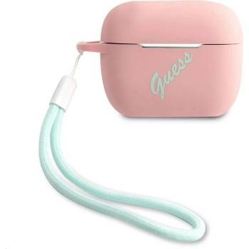 GUESS Защитен калъф Guess Vintage Silicone за Apple Airpods Pro, розов (GUACAPLSVSPG)