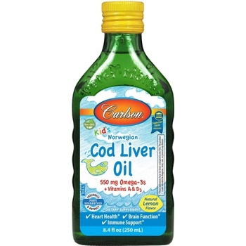 Image 1 of Carlson Labs Kid's Cod Liver Oil 550 mg [250 мл] Лимон