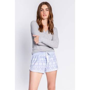 PJ Salvage Snowflake Short - Hellblau