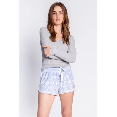 PJ Salvage Snowflake Short - Hellblau