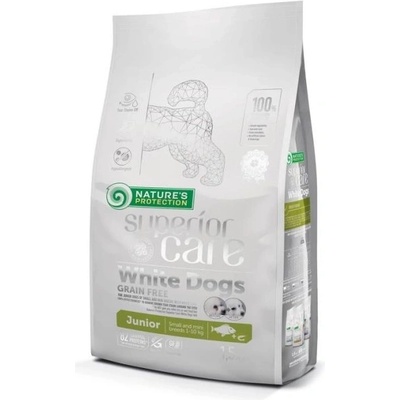 Nature's Protection Superior Care White Dogs Grain Free Fish Junior Small&Mini Breeds 1,5 kg