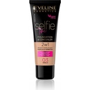 Eveline Selfie Time 2in1 Foundation & Concealer 03 Vanilla dlhotrvajúci make-up 2v1 30 ml