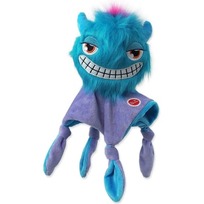 Dog Fantasy Monsters chlupaté strašidlo růžové pískací s dečkou 28 cm