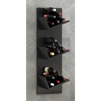 VCM drevený stojan na víno fľaše Vinosi čierna