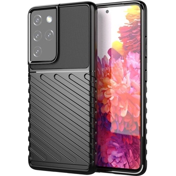 HQWear Кейс Thunder Case flexible за Samsung Galaxy S22 Ultra, Черен (9145576240038)