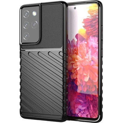 HQWear Кейс Thunder Case flexible за Samsung Galaxy S22 Ultra, Черен (9145576240038)