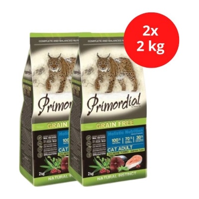 PRIMORDIAL Cat Adult Salmon & Tuna 2 x 2 kg