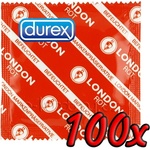 Durex London Rot 100 pack - SALE exp. 01/2027