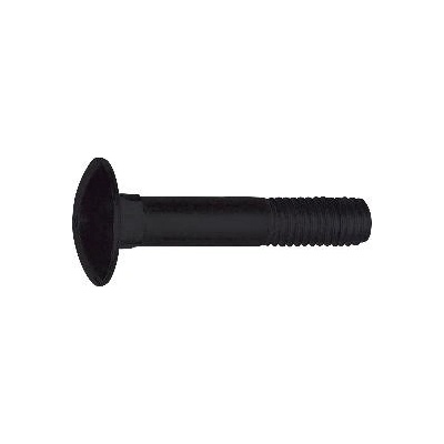Vratový šroub bez matice DIN603 4.6 M6x55, pozink černý (200 ks) – Sleviste.cz