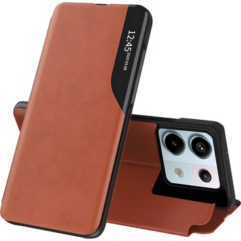 Techsuit Elegantен книжен калъф View Case за Xiaomi Redmi Note 13 Pro 5G/Poco X6 - Оранжев KP36648 (36648)