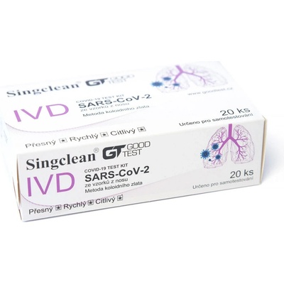 Hangzhou Singclean COVID-19 Test Kit Colloidal Gold Method Nasal Swab 20 ks – Zboží Dáma