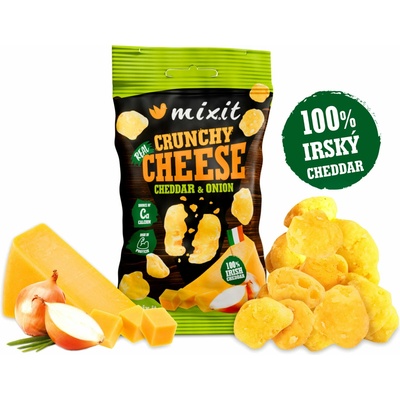 MIXIT Chrumkavý syr do vrecka írsky cheddar & cibuľa 20 g