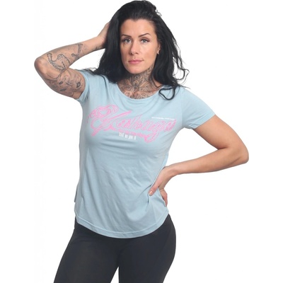 Yakuza Evil Only Curved Crew Neck GSB23131STE Světle Modré