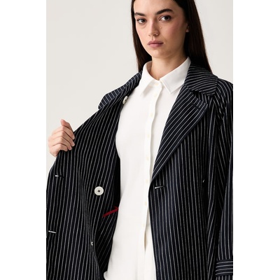 Tommy Hilfiger тренч дамски с добавен лен (WW0WW49841)