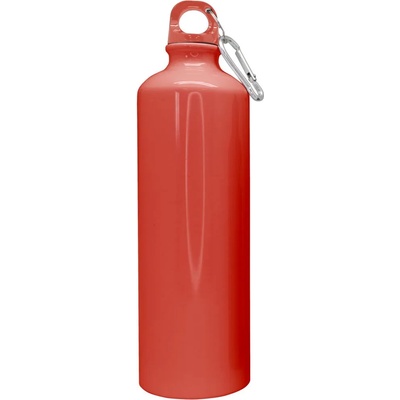 Nerthus 800 мл туристическа бутилка с карабинер в цвят корал от Nerthus