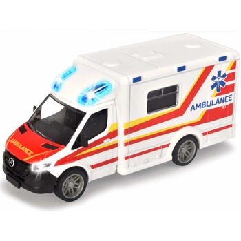 Majorette Autíčko sanitka Mercedes-Benz Sprinter Ambulance so zvukom a svetlom 15 cm