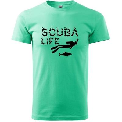 Scuba life tričko mätové