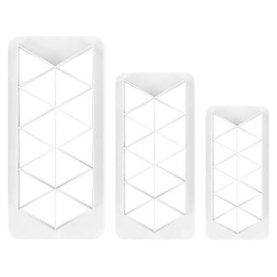Sada vykrajovačov 3 ks Geometric – trojuholníky - PME - PME