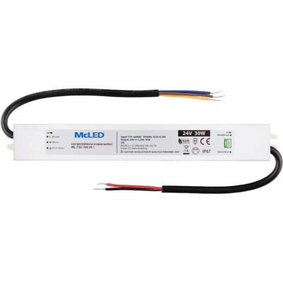 MCLED Napaječ LED 30W 24VDC/1,25A IP67 ML-732.104.39.1 ML-732.104.39.1
