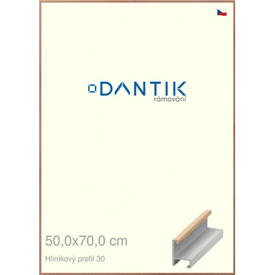 DANTIK rám na obraz 50 x 70 Dýha dub lak matný