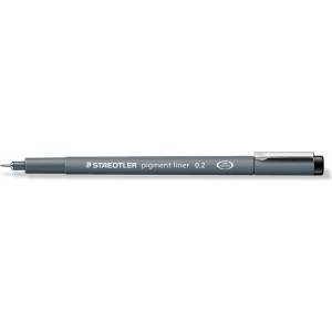 STAEDTLER Fineliner пигментен лайнер 0, 2 мм черен (308 02-9)