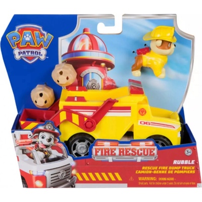 Spin Master Игрален комплект Spin Master Paw Patrol Fire Rescue - Камионът на Ръбъл (97236)