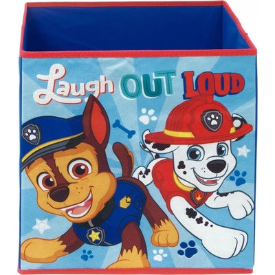 Arditex Úložný box Tlapková Patrola 31x31x31 modrý – Hledejceny.cz