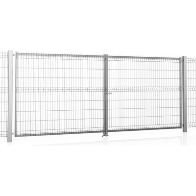 Dvojkrídlová brána BRAVO 3D pozinkovaná 3000/1530 mm | výplň zváraný 3D panel | drôt 5,0 mm