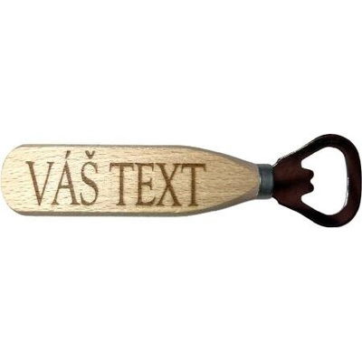 Dřevěný otvírák s vlastním textem