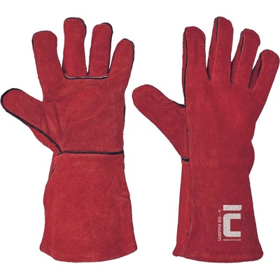 CERVA Cerva sandpiper red / Ръкавици за заваряване от цяла кожа 11 (0102001599110)