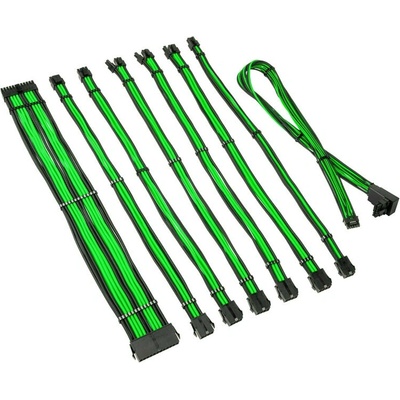 Kolink Core Pro s opletením, 12 V, 2x6, typ 2 Venom Green COREPRO-EK-12VT2-GRN
