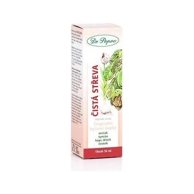 Dr.Popov kvapky bylinné Čistá střeva 50 ml