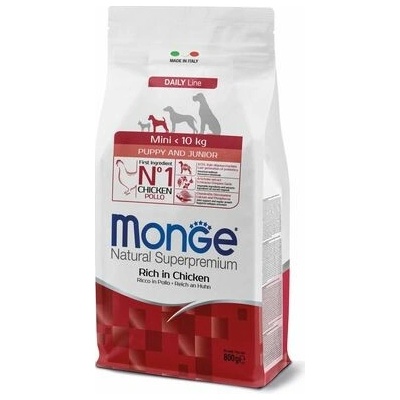 Monge Natural Superpremium Mini Puppy s kuřecím 0,8 kg