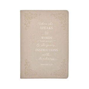Journal Classic Ivory When She | Christian Art Gifts Inc (ISBN: 9781642724622)