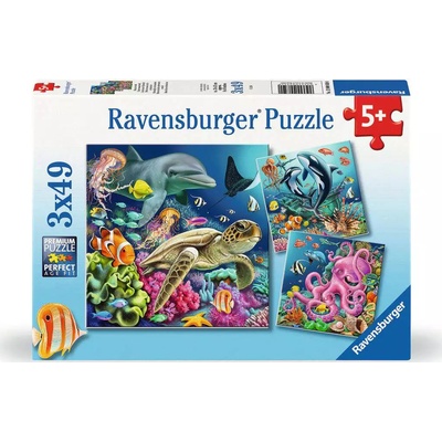 RAVENSBURGER Život pod vodou 3x49 dílků