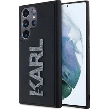 KARL LAGERFELD Кейс Karl Lagerfeld 3D Rubber Glitter Logo за Samsung Galaxy S23 Ultra, черен (KF001961-0)