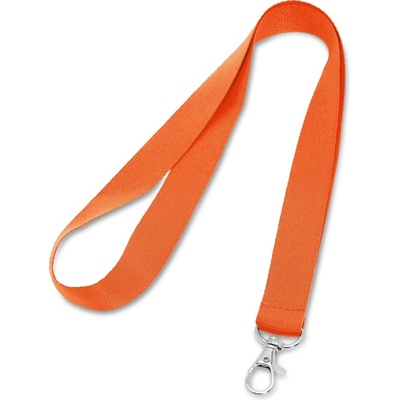 Šňůrka na krk LARIAT Polyesterová Oranžová