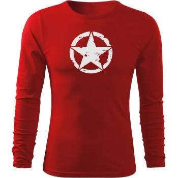 Image 1 of DRAGOWA FIT-T Тениска с дълъг ръкав Star, червена, 160 г/м2 (5606)