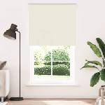 vidaXL Ролетна щора, затъмняваща, бяла, 135x230 см, ширина на плата 131, 6 см, полиестер (4011733)