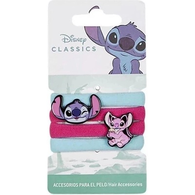 Cerdá Sada gumičiek do vlasov Lilo a Stitch (4 ks)