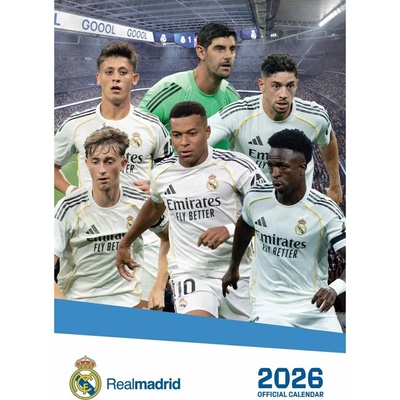 Oficiální nástěnný Real Madrid FC A3 29,7 x 42 cm 2026