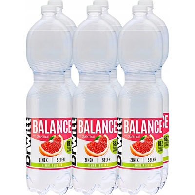 DrWitt Balance Grapefruit jemně perlivá 6 x 1,5 l
