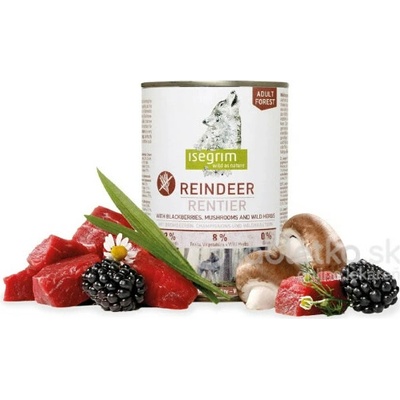 Isegrim Dog Adult Mono Reindeer 6 x 400 g