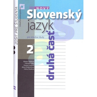 Nový Slovenský jazyk pre SŠ 2. roč. - Zošit pre študenta 2. časť