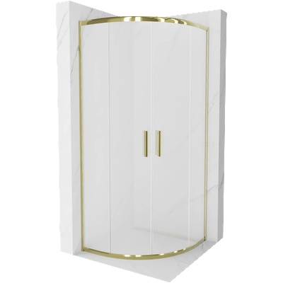 Mexen Rio половинно-кръгла душ кабина 90 x 90 см, матирана, златна - 863-090-090-50-30 (863-090-090-50-30)