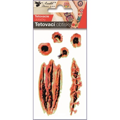 Anděl Tetovací obtisky jizvy 10 5 x 6 cm