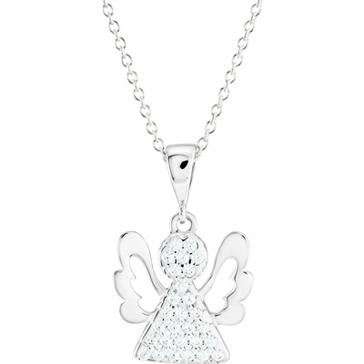 Gemmax Řetízek s andělem z bílého zlata GLSWB-01022-39271